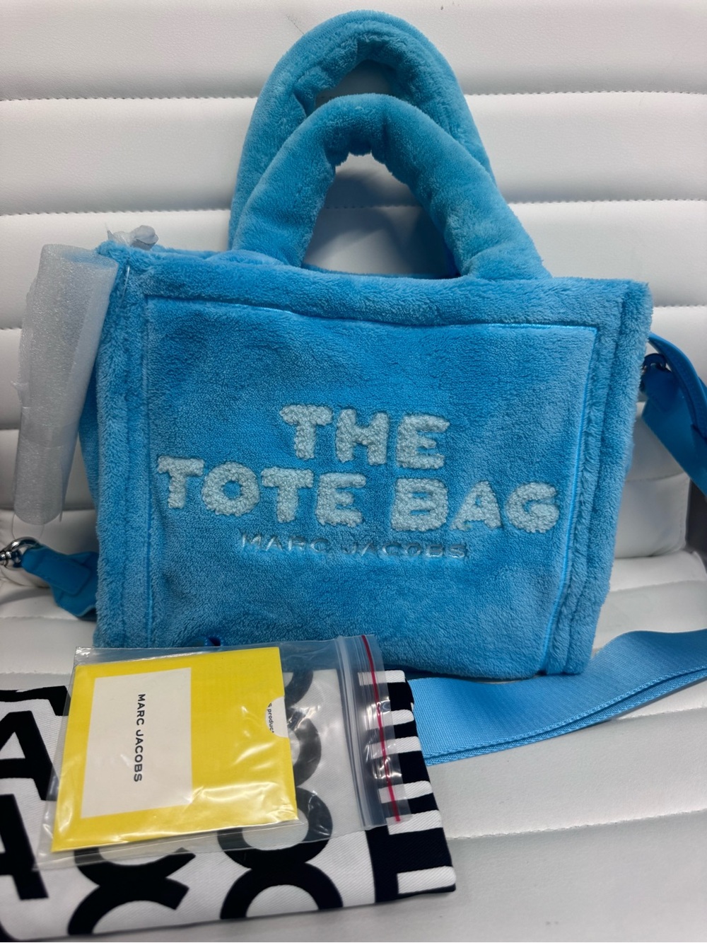 Marc Jacobs Plush Tote in Turquoise Blue